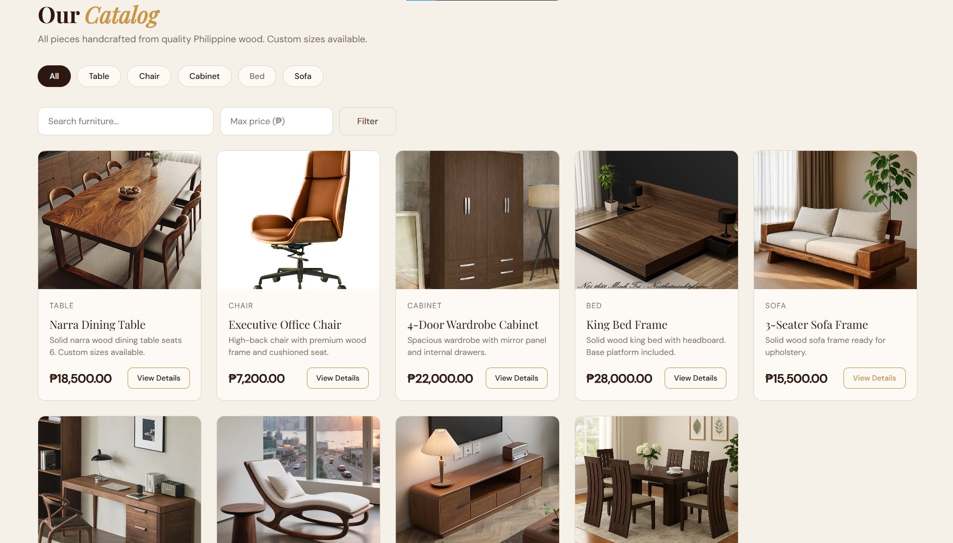 LP Furniture Shop Slide 2